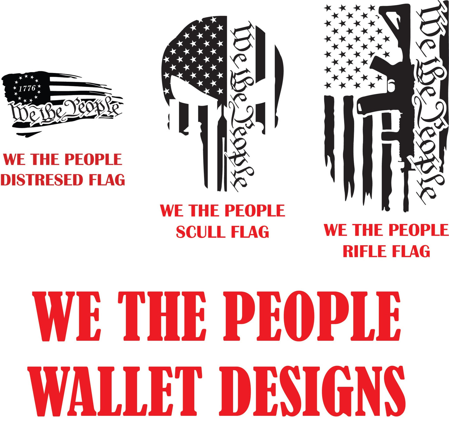 Personalized Bifold leatherette wallet with flip up id holder. Pre made designs and personalization options available