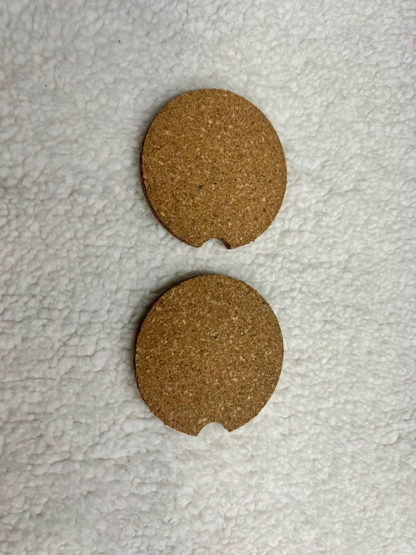 Set of 2 cork car coasters