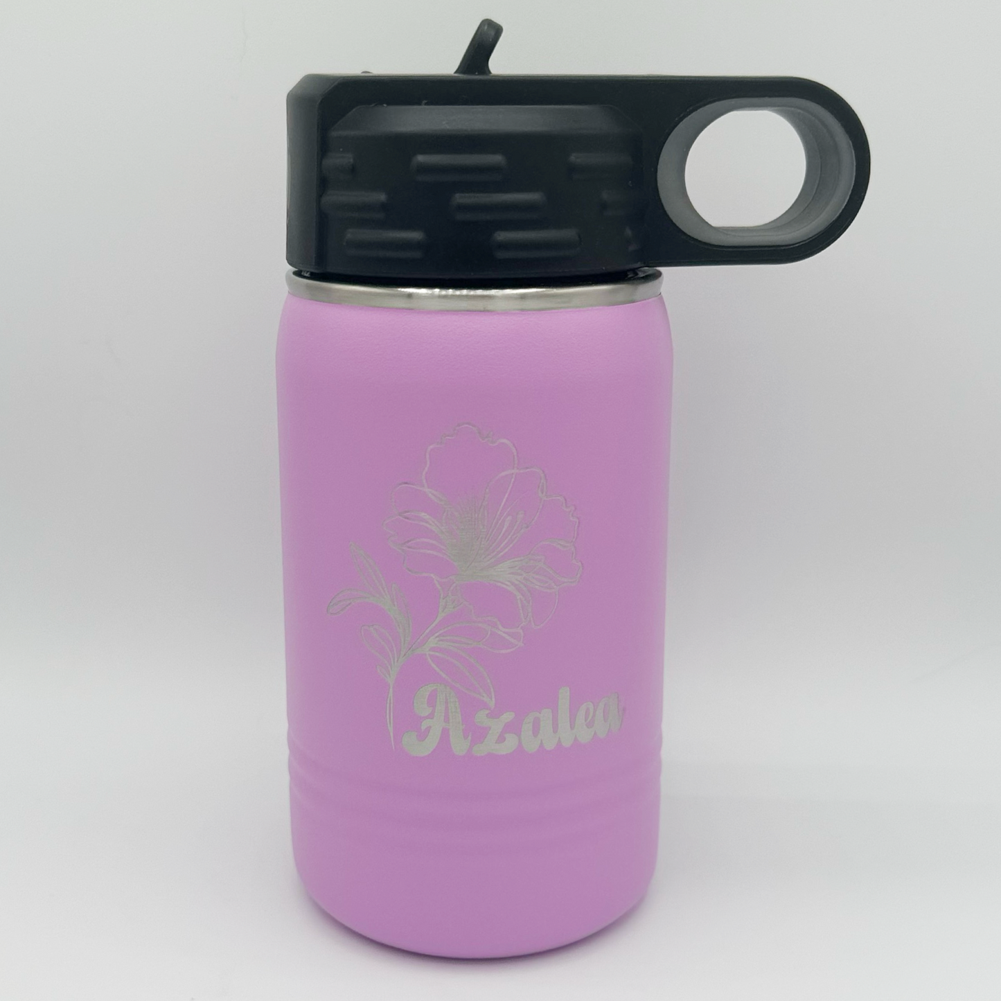 Personalized Laser Engraved Kids 12 oz water bottle