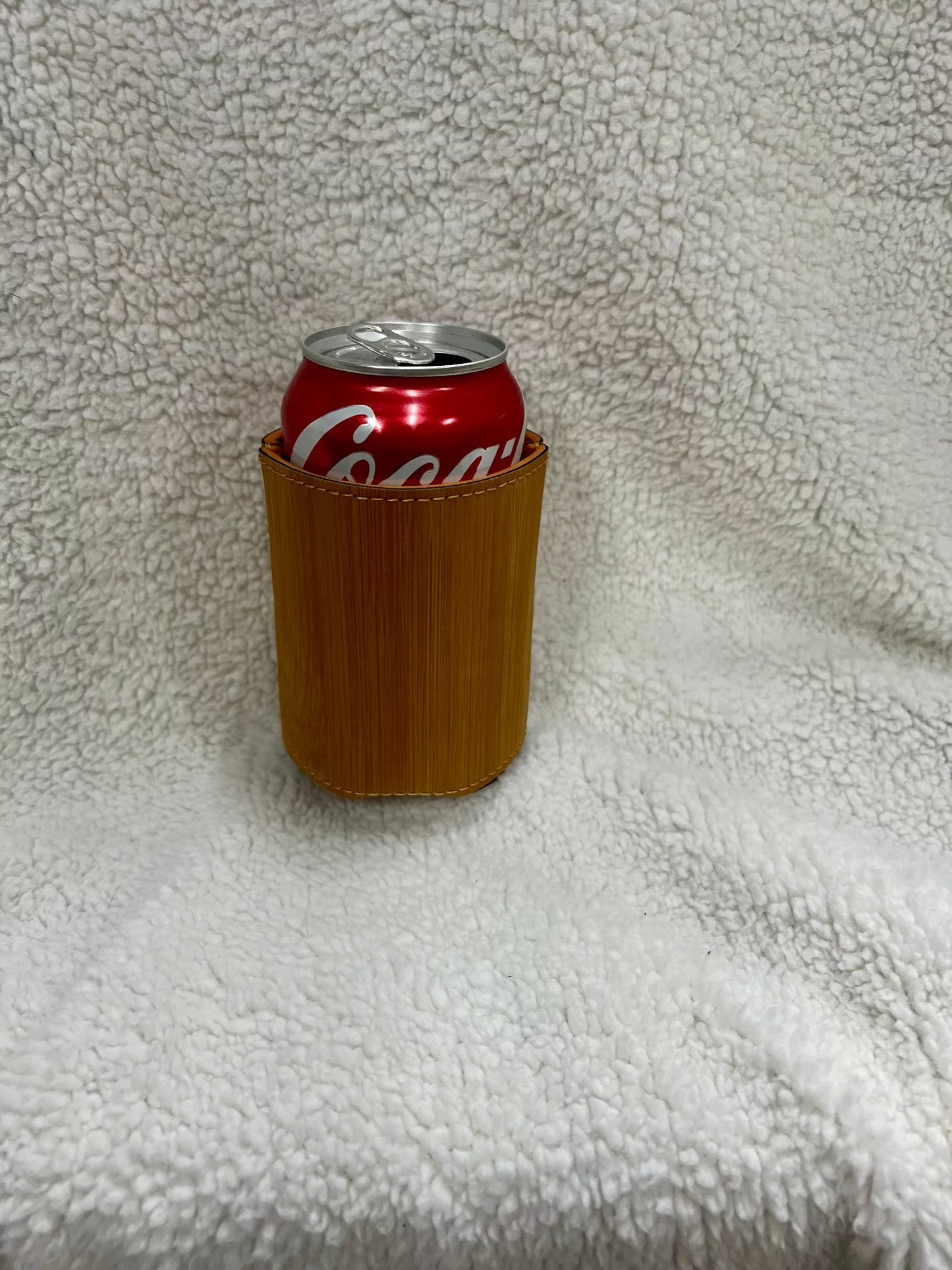 Laser Engraved Leatherette drink coozie