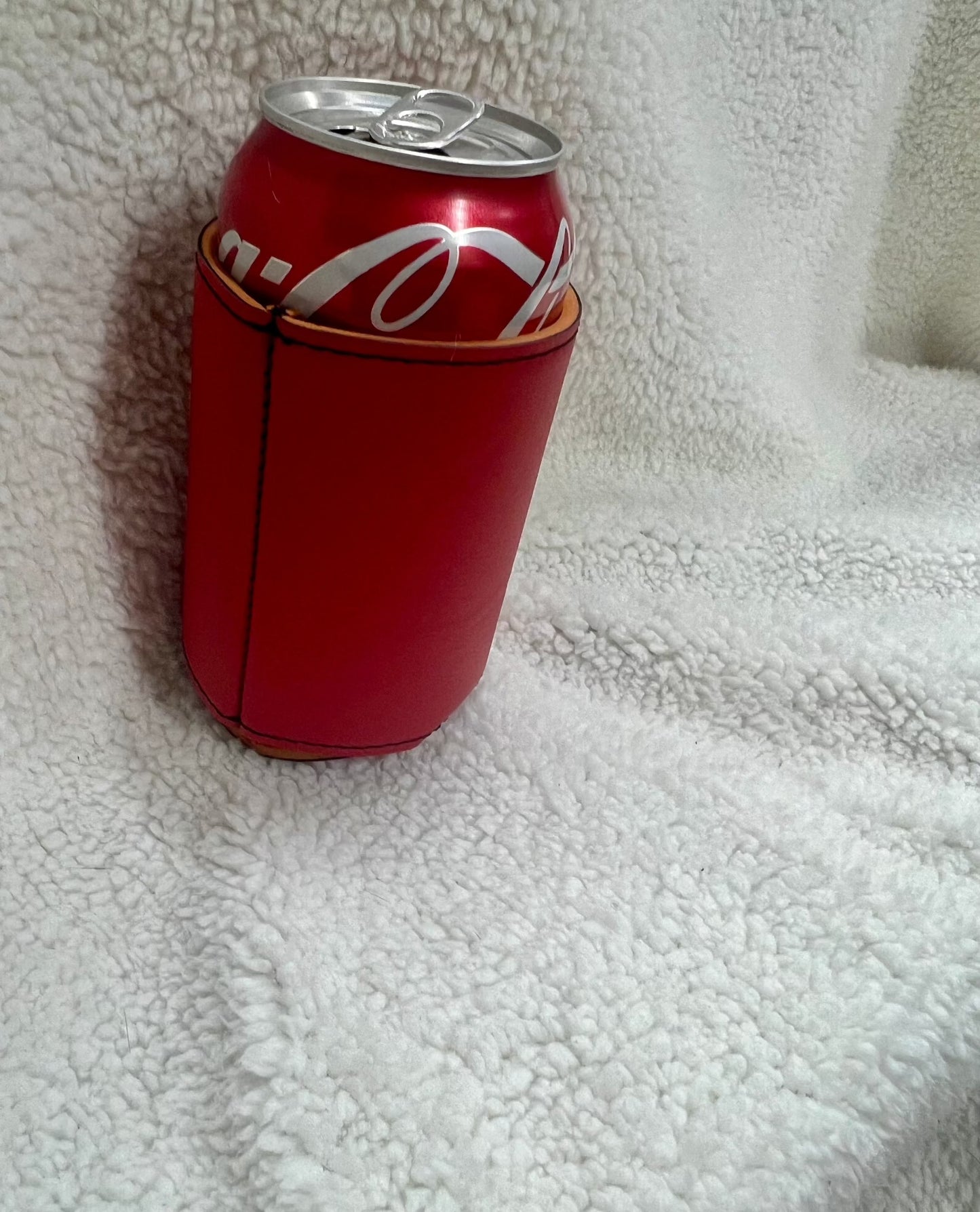 Laser Engraved Leatherette drink coozie